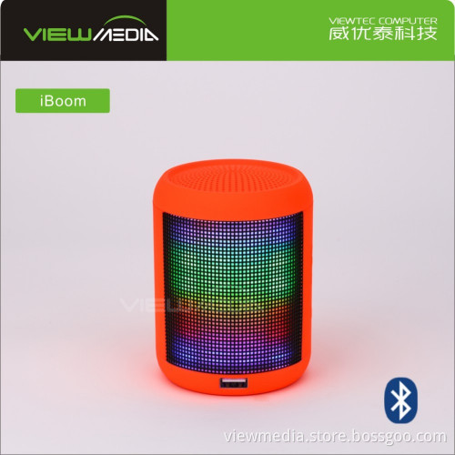 Five kinds of led light Bluetooth speaker wireless speaker with fm radio iBoom